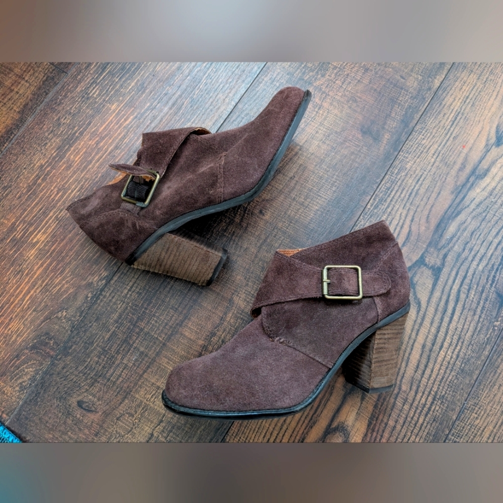 Brown Suede Ankle Boots